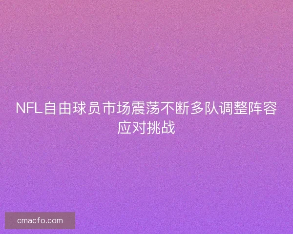 NFL自由球员市场震荡不断多队调整阵容应对挑战